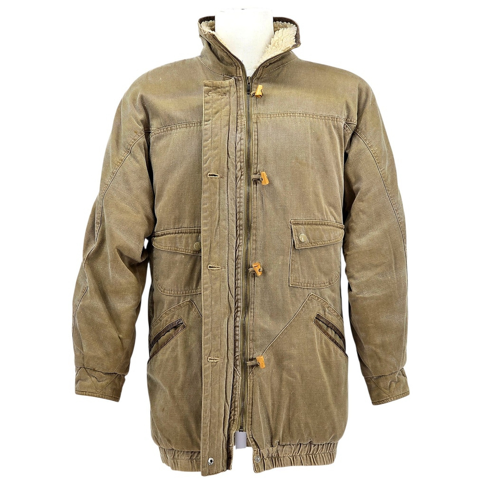 Americana Workwear Andy Johns Sherpa Lined Field Jacket Men M tan Ranch Coat - Picture 2 of 13